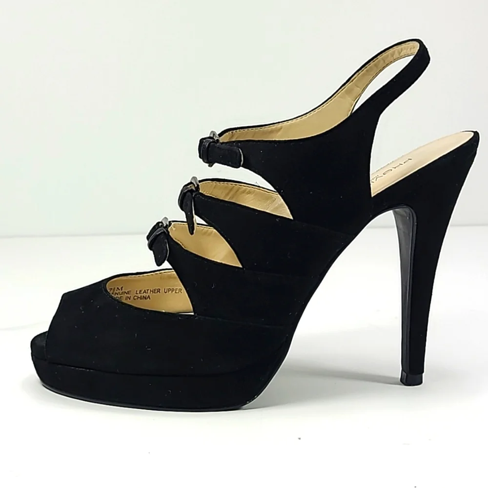 Preview International platform edgy sandals with 3 buckles size 7.5 - Picture 5 of 11